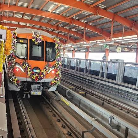 operational trial ,metro train , Bhopal