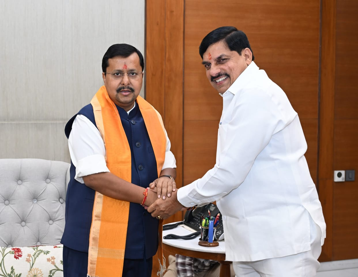 CM Mohan Yadav meets Nitin Navin; deliberates on MP BJP