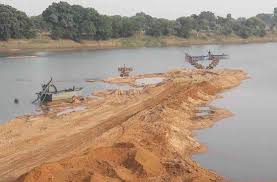 chatarpur, Lessons not taken, even after death, digging sand ,side of the bridge