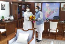 bhopal, State Labor Minister ,Brijendra Pratap Singh ,met Union Minister Scindia