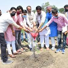 bhopal, Chief Minister Chouhan, planted saplings ,Smart City Park