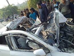 Seoni,Car collided, parked truck, two killed