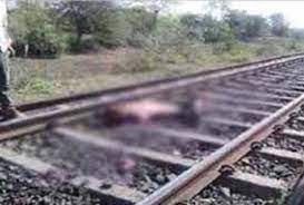 anuppur,Dead body,youth found , railway line