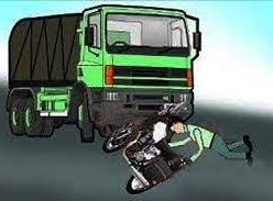 इंदौर में सड़क हादसा बाइक सवार को टक्कर मारकर ट्रक चालक फरार 