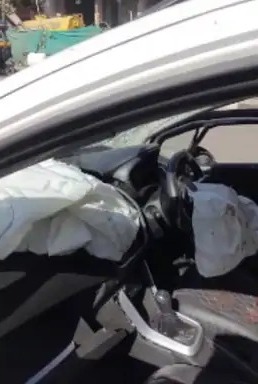तेज़ रफ़्तार कार स्पीड ब्रेकर पर उछली हादसे में बीजेपी नेता के बेटे दामाद की मौत 